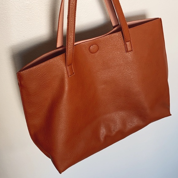 G.H. Bass & co Tan and pink interior Tote Purse - Picture 8 of 9